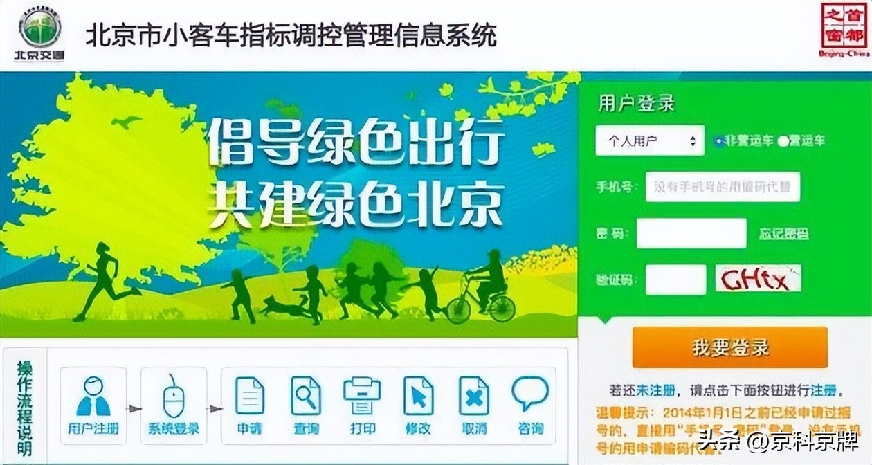 北京车牌摇号