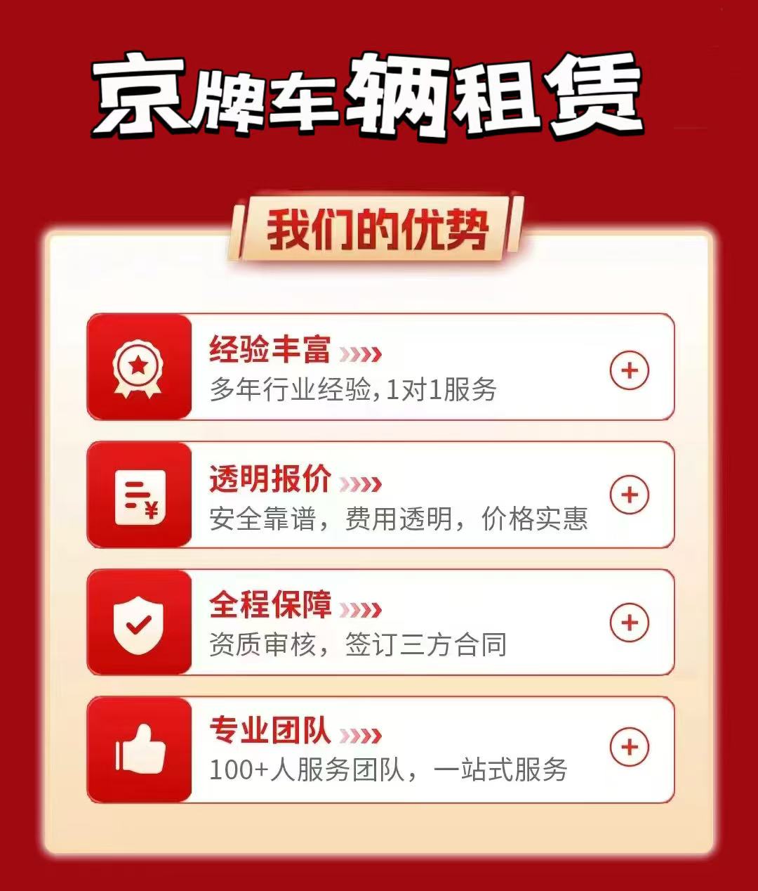 北京车牌一年租金多少